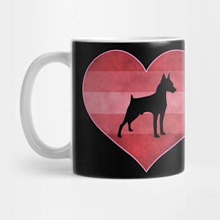 Doberman Heart Love Valentines Day Mug